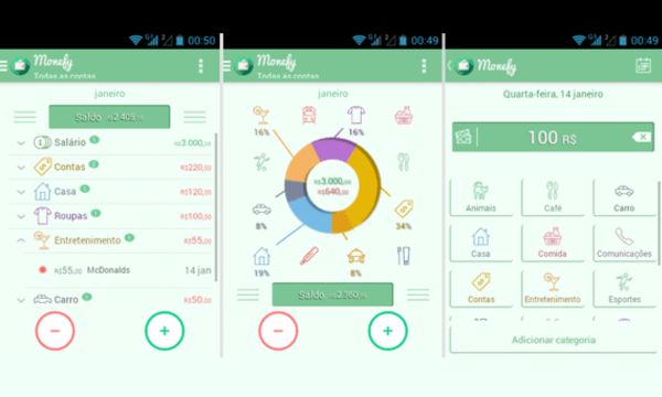Aplicativo para controlar suas finanças – Monefy
