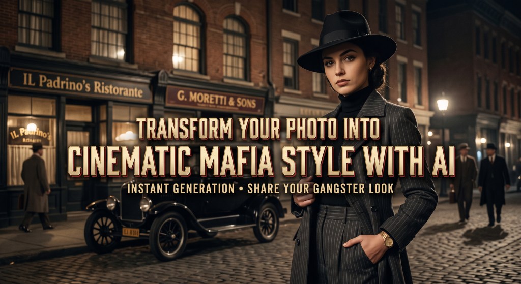 Transforma tu foto en un gánster del cine clásico con IA